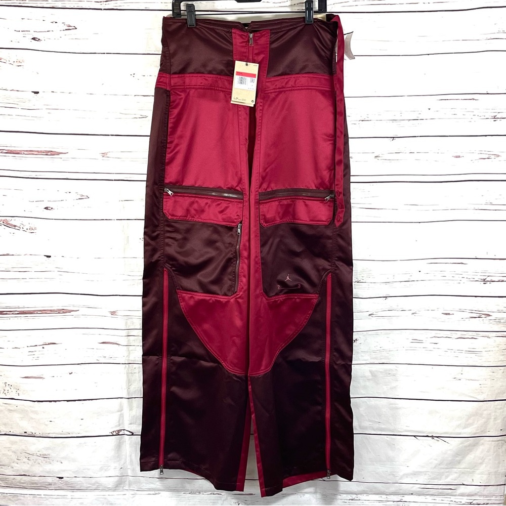 Nike Air Jordan Women’s Utility‎ Pants Wide Leg Pomegranate DM5297-690 Size L
